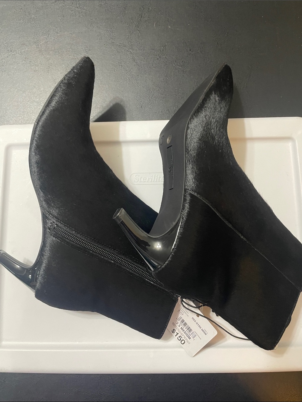 Worthington Murphy Black Genuine Leather Ankle Boots NWT Sz.7.5 orig price $150
